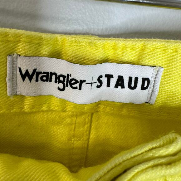 Staud + Wrangler The Loose Jean Mid Ultra Relaxed Fit Yellow Women's 30x32 New - Picture 9 of 14